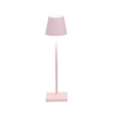 Zafferano Poldina Micro Cordless Table Lamp with Touch Dimmer, Pink