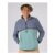 Zaki Mens 1/4 Neck Fleece in Blue