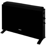 .Zanussi 2000W/2KW Electric Convector Heater, Freestanding Radiator in Black with 3 Adjustable Heat Settings, Dial Controls – 2YR Warranty
