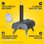 Zanussi Wood Pellet Pizza Oven Paddle & Cover Clubcard Price Delivered Sold and sent by Electrical Shop