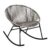 Zanzibar Rocking Chair Grey Rattan String Seat