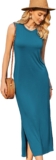 Zeagoo Women Maxi Dress Casual Summer Long Dress Sleeveless Tank Dresses Dresses for Women UK with Pockets S-XXL