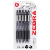 Zebra Z-Grip Smooth Ballpoint Pen 5 Pack Black – Clubcard Price