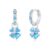 Zecimi 925 Sterling Silver Clover Huggie Earrings