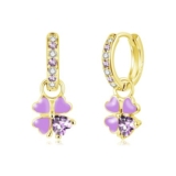 Zecimi Sterling Silver Hoop Earrings