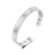 Zecimi Womens Open Adjustable Silver Cross Magnetic Bracelet