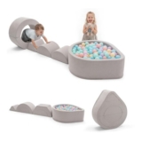 Zedachica 7-Piece Soft Play Set: Foam Climbing Blocks, Ball Pit