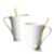 Zeeooil Porcelain Coffee Mugs with Stainless Steel Spoons (2)