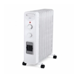 Zeni 11-Fin Oil Radiator Fan Heater, 3 Modes, 4 Wheels