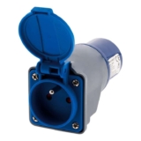Zenitech CEE17 Compact Adaptor without Female Cable 16A 2PT Male for Camping