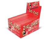 Zig Zag Red King Size Rolling Papers – Box of 50 Booklets – Sold by Blyme FBA