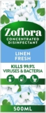 Zoflora Concentrated Multipurpose Disinfectant, Linen Fresh, 500ml