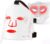 Zone Craft LED Face Mask, Red Light Therapy Mask, Four Modes Three Levels, Remote Control 10 Minutes, 4000mAh, Storage Bag, Eye Pads, Gift for Wife, Girls(White)
