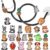 Zoo Animals Stethoscope-Charm-Tag for Nurses 20 Pieces Cute Medical Animal Plastic Stethoscope Decoration Accessories, Gift for Pediatricians and Veterinarians