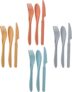 Zoyiancy Cutlery Set 12 Piece, Dinner Spoon Knife and Fork 4 Sets, Reusable Flatware Set for Party, Travel, Work Lunch, Picnic, Camping or Daily Use (2)