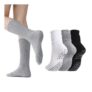 Zuimei 3 Pairs Pilates Grip Slouch Socks for Women