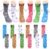 Zuimei 6 Pairs Funny Magnetic Socks,Novelty Holding Hands Sock,Hand In Hand Friendship Socks,Mid Tube Magnet Socks Funny Gifts for Women Men