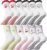 Zuimei 6 Pairs Non Slip Yoga Socks for Women Men Grip Pilates Socks with Silicone Dots Ruffled Sock with Heart Stripes Fruits for Ballet Sports Trampoline