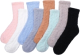 Zuimei 8 Pairs Fluffy Socks Womens,Fuzzy Slipper Socks Women Warm Soft Cosy Winter Fluffy Sock for Winter Home Sleeping
