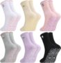 Zuimei 8 Pairs Women Ruffle Socks with Daisy Embroidery Patterns Frilly Socks for Women Girls Sport Walk Yoga, UK 4-7