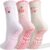 Zuimei Cute Pilates Grip Socks Non Slip Yoga Socks Cotton Grippy Sock for Pilates, Ballet, Dance, Hospital Sock, Ideal Yoga Gifts for Women