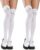Zuimei White Knee High Socks with Bow,Thigh High Sock for Women Girls,Cotton Stockings Womens Knee-High Sock Bow Long Socks for Women Girls Daily School Party Dance