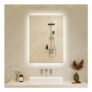 Zurehome LED Bathroom Mirror 40x60cm, 3-Color Dimmable, Memory Function