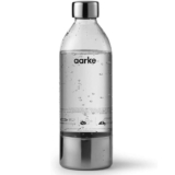 aarke Bottle for Sparkling Water Maker Carbonator 3, BPA free with Details in Steel BPA free and Detals in Steel, 800ml
