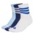 adidas 3 STRIPES CUSHIONED SPORTSWEAR MID CUT SOCKS 3 PAIR PACK