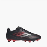 adidas Mens F50 Club FG/MG Firm/Multi Ground Football Boots Black/Iron Metallic/Lucid Red