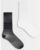adidas Originals 2 pack sheer socks in black and white, 4.5-5.5 & 6.5-8