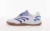adidas Originals Predator Sala trainers in white and blue sizes 4 – 6/ Silver 4 – 5.5 / Black 5 – 6