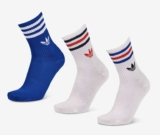 adidas Trefoil Mid Cut Crew 3 Pack Socks – Sizes 4.5 – 10 – w/Discount for Carers – Free Delivery for Members (Free Sign up)