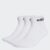 adidas Unisex Kids Linear Ankle Cushioned Socks 3 Pairs, Black/White, 6-7 Years