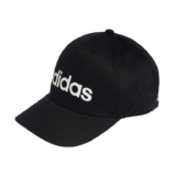 adidas Unisex Linear Baseball Hat, Black/White, XS-S Black