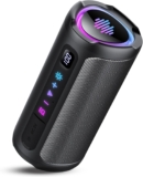 aowoka Bluetooth Speaker, Portable Wireless Bluetooth 5.4 Speaker, 20W Stereo Sound, Deep Bass, LED Display, 20H Playtime, IPX7 Waterproof, TWS Pairing for Outdoor, Party, Travel