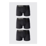 boohooMAN 3 Pack Man Dash mid Length Trunks