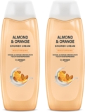 by Amazon Almond & Orange Shower Cream, 2 x 500ml