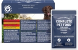 by Amazon Complete Wet Food for Adult Dogs, Meat Selection in Gravy, 1.2 kg (12 pouches of 100g)