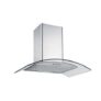 electriQ 60cm Curved Glass Chimney Hood