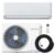 electriQ Easy-Fit 18000 BTU WiFi Smart Wall Mounted Split Air Conditioner with Heat Pump – 4m Pipe Kit Included for DIY Self-Install