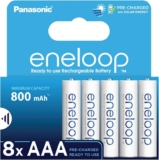 eneloop AAA/Micro Ni-MH rechargeable battery (8-pack) with minimum capacity 800 mAh