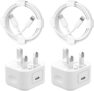 for iPhone USB C Fast Charger Plug and Cable MFi Certified 2Pack 20W PD USB C Fast Charger Plug with 6FT Fast Charging Cable for iPhone 14/13/12/11 Pro/Pro Max/XS Max/XS/XR/X/SE/8