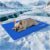 furrybaby Dog Cooling Mat, Self-Cooling Dog Pad Cool Gel Bed Large Mats, No Need to Refrigerate or Freeze, Apply Indoors Outdoors Car(Blue 40x50cm)