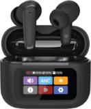 groov e Neo Buds True Wireless Earbuds – Black – with Active Noise Cancelling and Smart Display