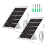 honecumi Solar Panel for Arlo Pro 2/3/4/5S, Ultra 2 & Floodlight Cameras, 5V7W Outdoor Power, IP65 Waterproof with 13.1 Magnetic Cable