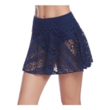 iClosam Womens Tankini Bottom with Lace Crochet, Blue, M