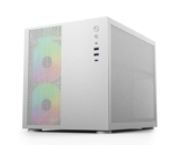 iONZ KZ-33T Mesh Vault – Elite PC Gaming Case, Dual Chamber M/ATX – Front I/O USB C -inc 5 ARGB PWM Fans – Silver sold by PC Gaming Cases UK