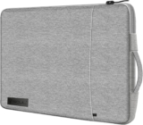 iSOUL 14-15.6 inch Shock Resistant Laptop Sleeve Case Briefcase Bag Accessory Pocket Compatible for Laptop Waterproof Case Cover for MacBook Pro/Surface Book/XPS 15 /Chromebook/HP/Lenovo Grey