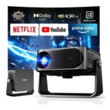 iSinbox 4K Smart Projector Compatible with Nflix, 2000 ANSI Home Cinema